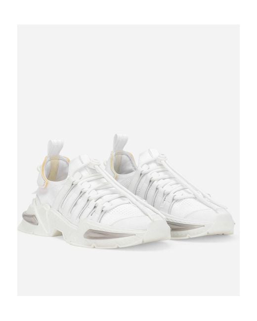 Dolce & Gabbana White Airmaster Low-Top Sneakers for men