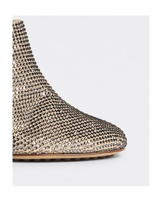 Bottega Veneta Brown Dot Sock Embellished Mules