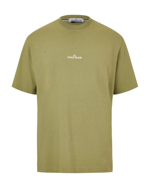 Stone Island Green Short Sleeve T-Shirt for men