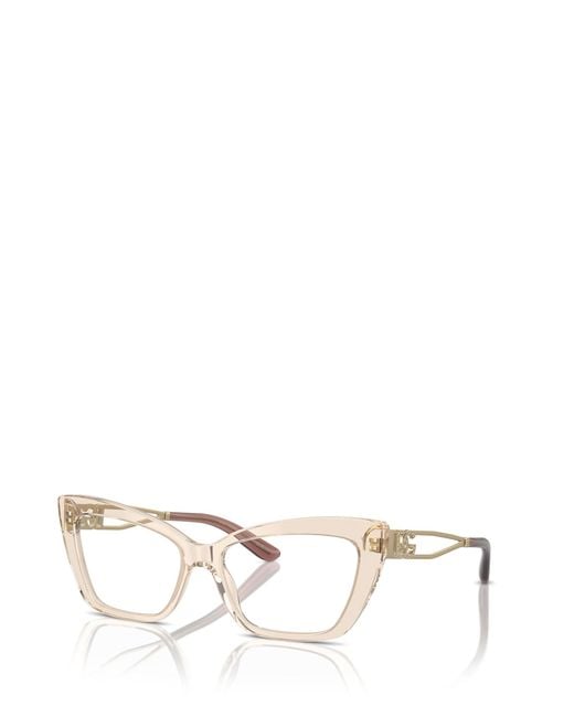 Dolce & Gabbana Natural Eyewear Cat-Eye Glasses
