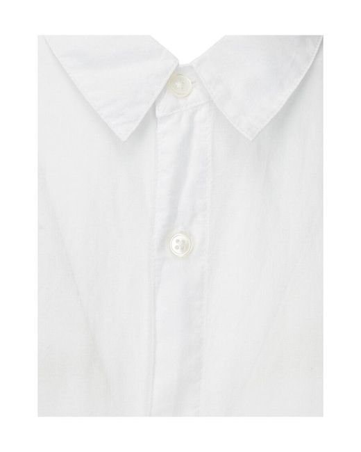 James Perse White Standard Long Sleeved Shirt for men