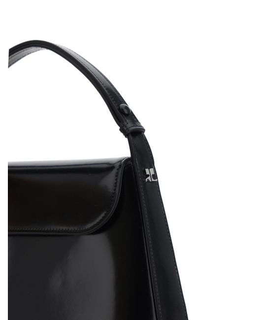 Courreges Black Flip Handbag