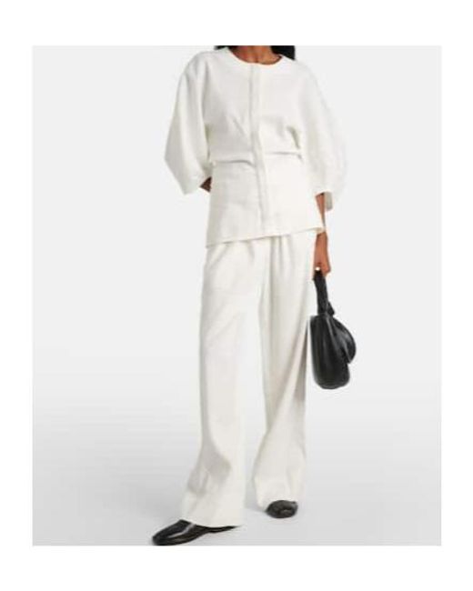Proenza Schouler White Linen-Blend Top