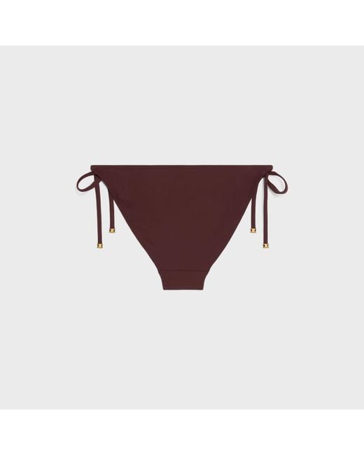 Céline Purple Triomphe Swimsuit Bottom