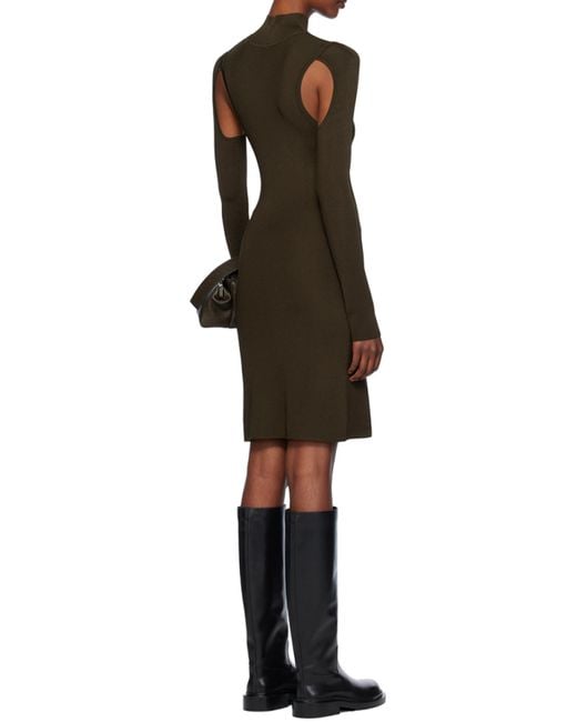Helmut Lang Black Air Turtleneck Dress