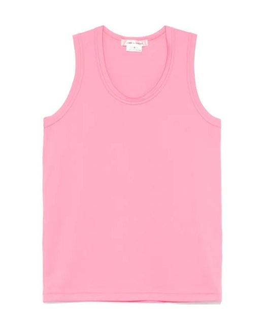 Comme des Garçons Pink Jersey Tank Top