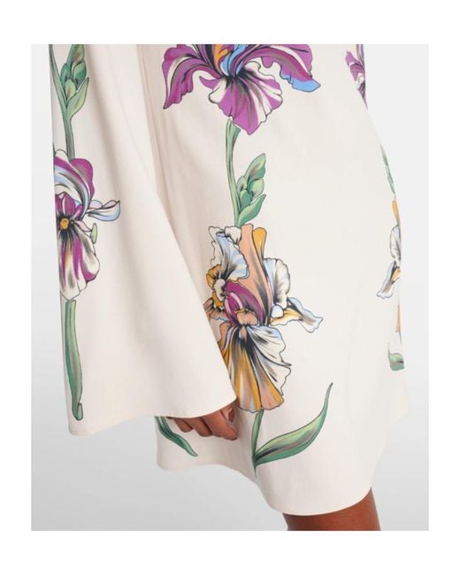 LaDoubleJ Pink Supremes Swing Floral Jersey Minidress