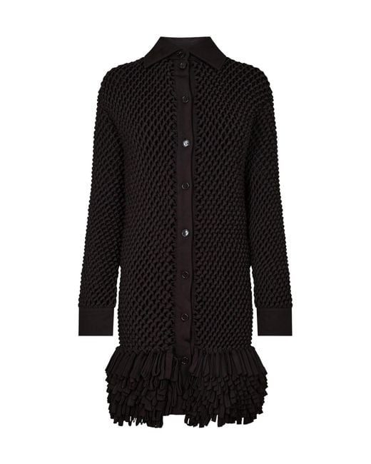Bottega Veneta Black Structured Blazer Dress