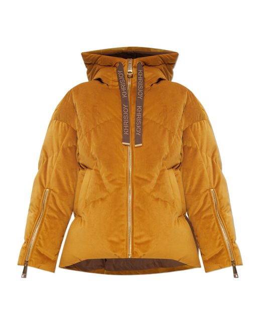 Khrisjoy Orange Iconic Milano Velvet Jacket