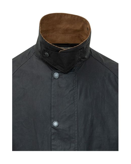Barbour Black Collared Button-Up Jacket for men