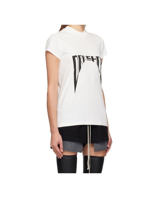 Rick Owens White Concordians Small Level T-Shirt