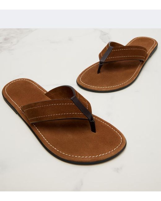 The Row Brown Beach Flip-Flops
