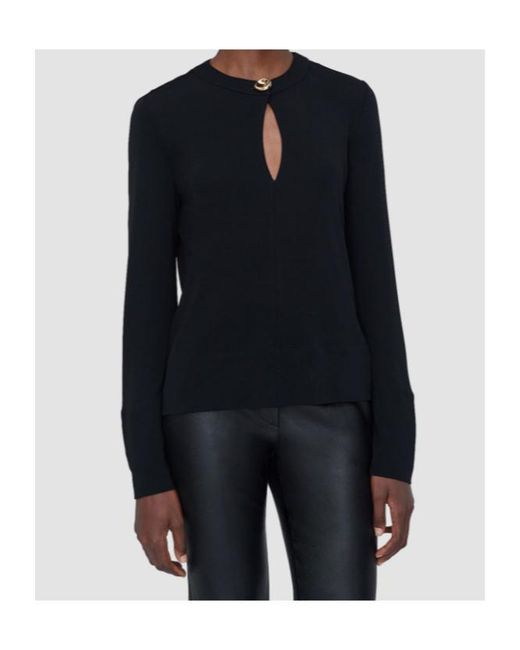 Joseph Blue Fabiola Fluid Jersey Blouse