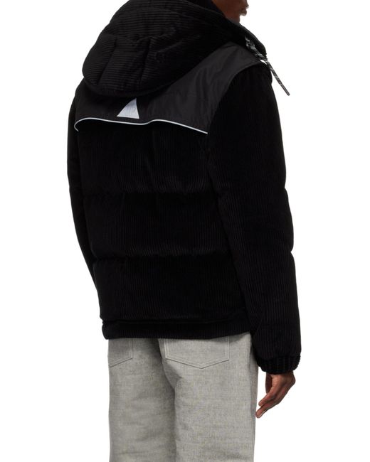 Moncler Black Grenoble Hooded Down Jacket for men