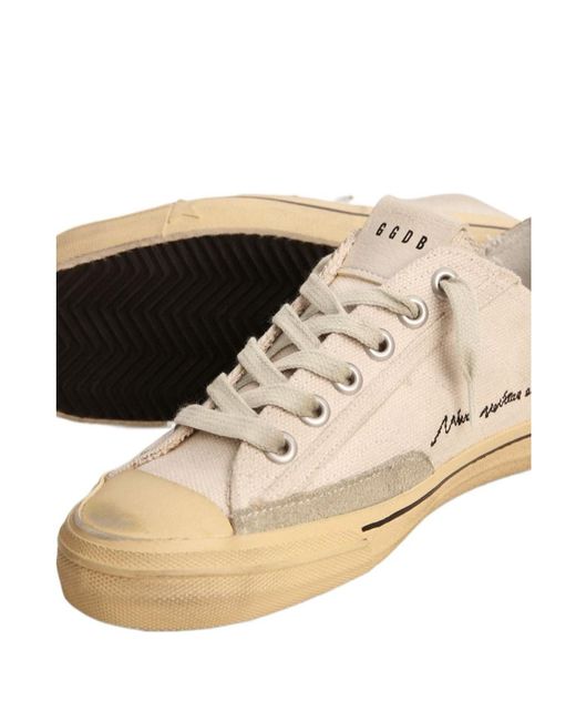 Golden Goose Deluxe Brand Natural V-Star 2 Low-Top Sneakers