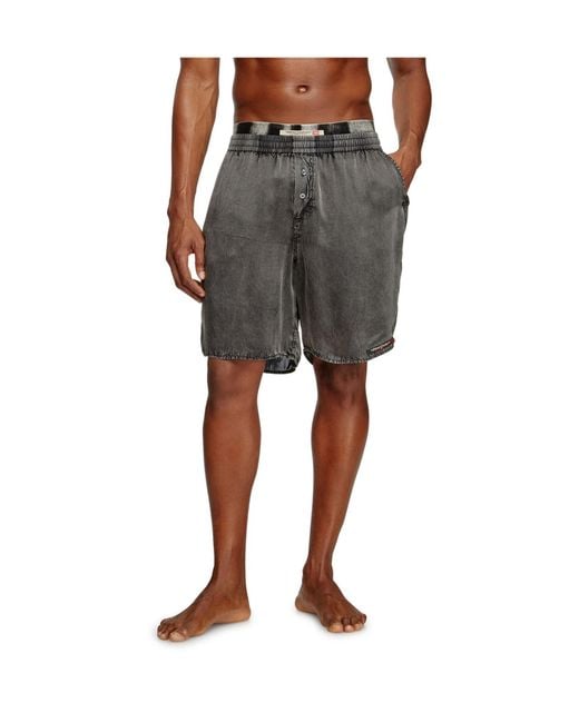 DIESEL Gray Silvo-Dnm Shorts for men