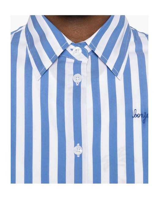 Maison Labiche Blue Striped Shirt
