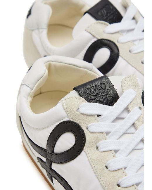 Loewe White Ballet Runner 2.0 Patchwork Sneakers for men