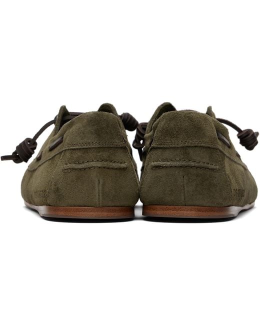 DSquared² Green D2 College Boat Shoes for men