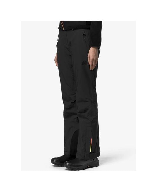 K-Way Black Leros Logo Ski Pants