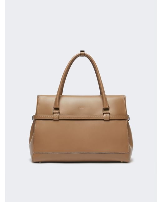 Max Mara Natural Leather Handbag