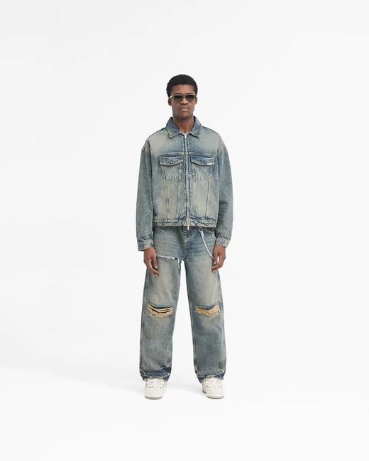 Represent Blue R4 Denim Jacket for men