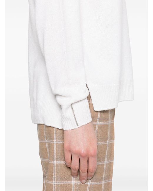 Peserico White Long-Sleeved Sweater
