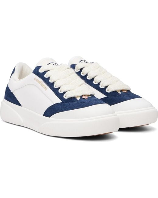 Casablanca Blue Del Mar Low-Top Sneakers for men