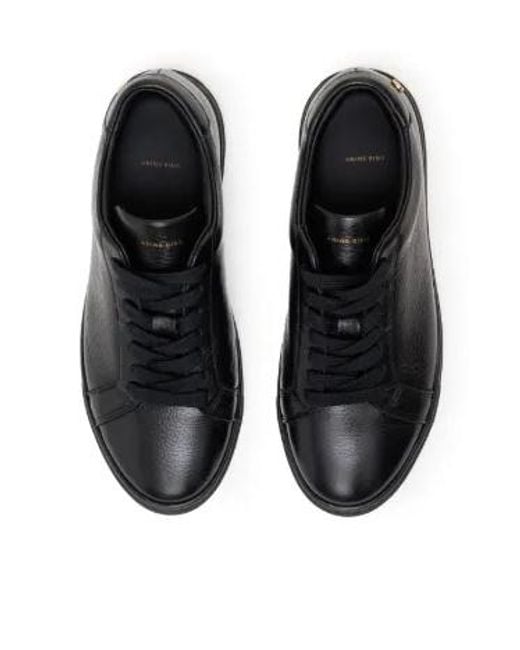 Anine Bing Black Liane Low-Top Sneakers