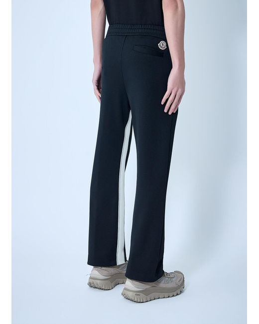 Moncler Blue Side Stripe Wide-Leg Pants for men