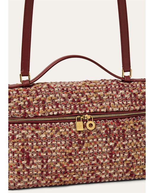 Loro Piana Brown Extra Pocket L27 Shoulder Bag