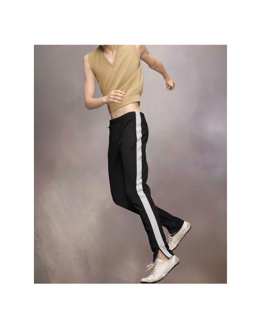 Maison Margiela Black Sport Jersey Trousers for men