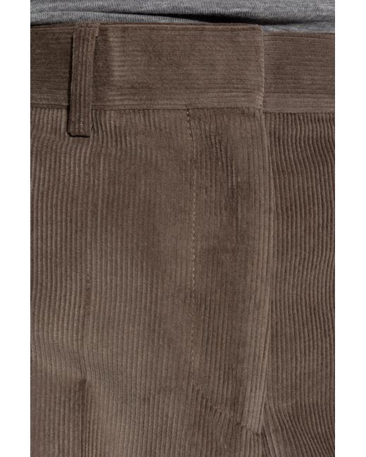 Officine Generale Brown Corduroy Wide-Leg Trousers