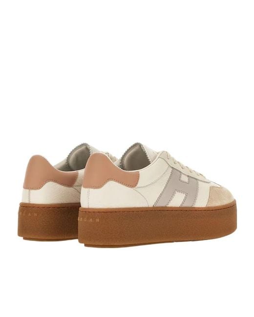 Hogan Multicolor Cool H Patch Platform Sneakers