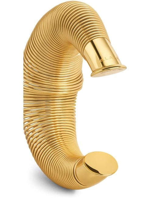 Alaïa Metallic Alaïa Coil Cuff Bracelet