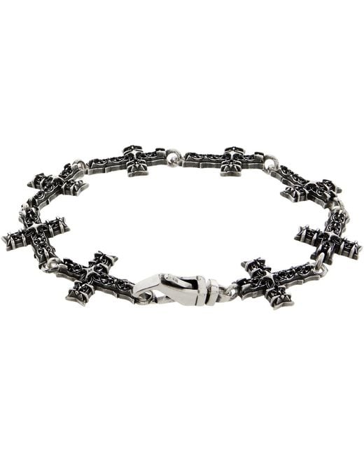 Emanuele Bicocchi Multicolor Multi Notre-Dame Cross Bracelet for men
