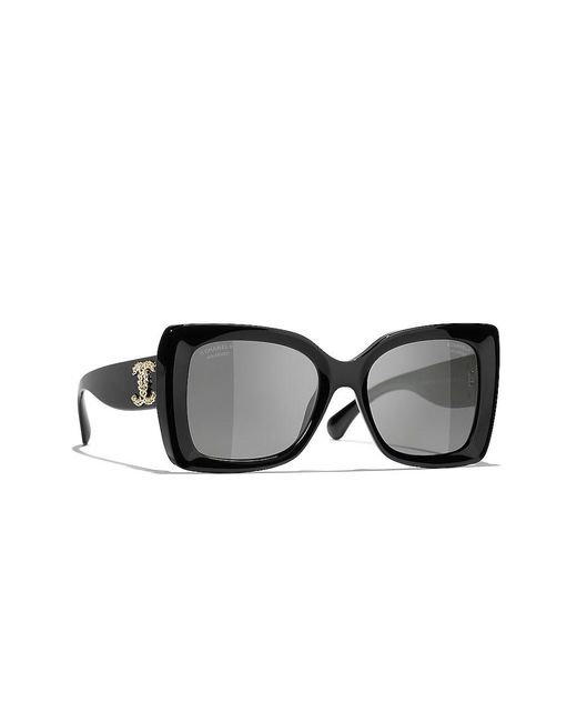 Chanel Black Full Frame Sunglasses