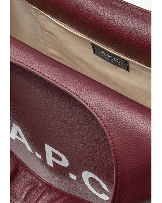 A.P.C. Purple Ninon Top Handle Bag