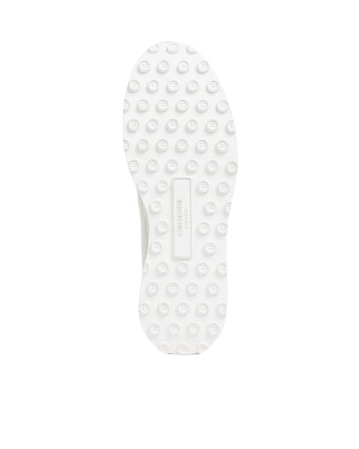 Thom Browne White Tech Runner Low-Top Sneakers for men