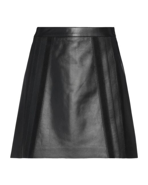 Chloé Black Suede Flared Skirt