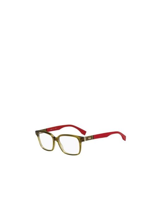 Fendi White Logo Details Flat Mirror