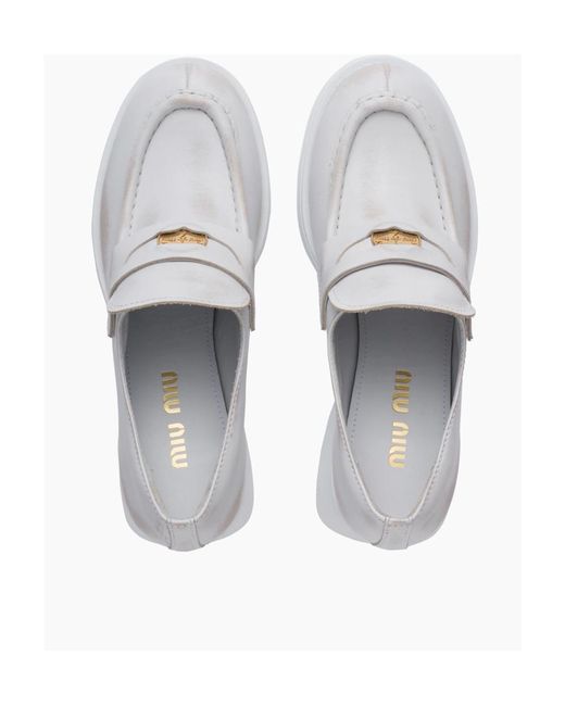 miu miu white heels