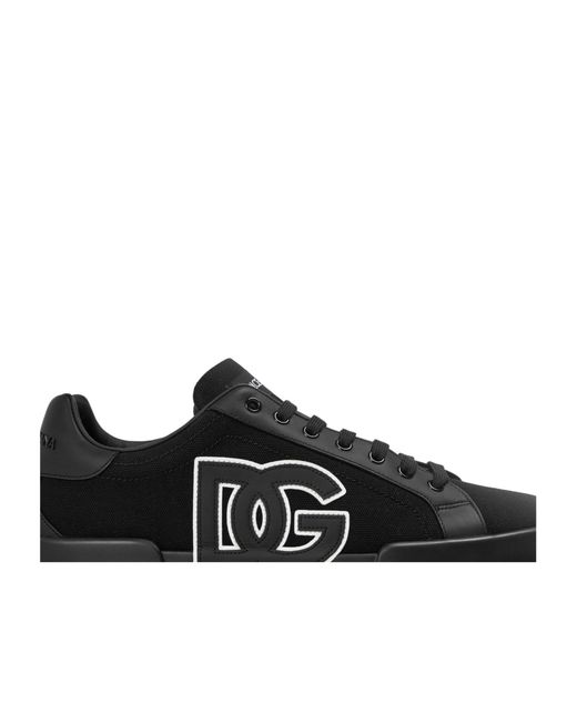 Dolce & Gabbana Black Canvas Sneakers for men