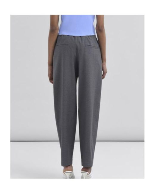 Marni Gray Symbol Straight Trousers