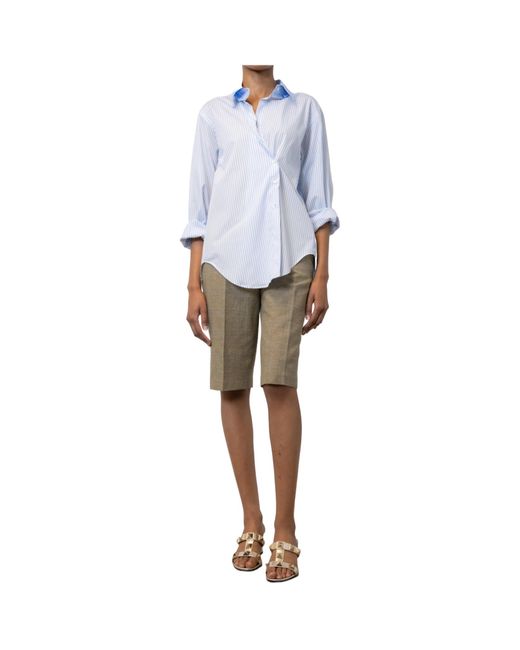 Dries Van Noten Gray Checked Bermuda Shorts