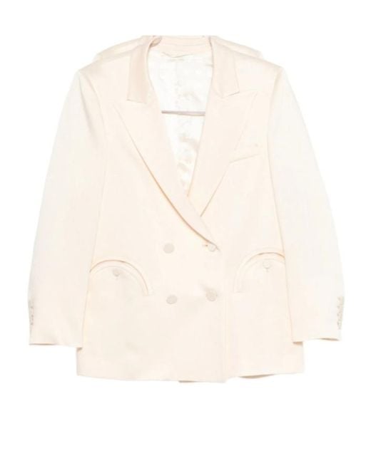 Blazé Milano Natural Double-Breasted Suit Jacket