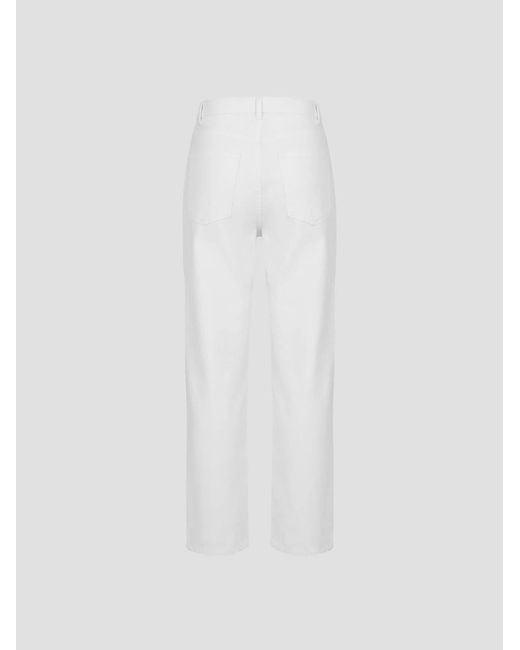 Rohe White Belt Loop Jeans