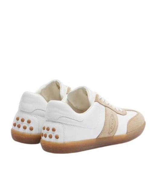 Tod's White Versatile Minimalist Premium Casual Shoes