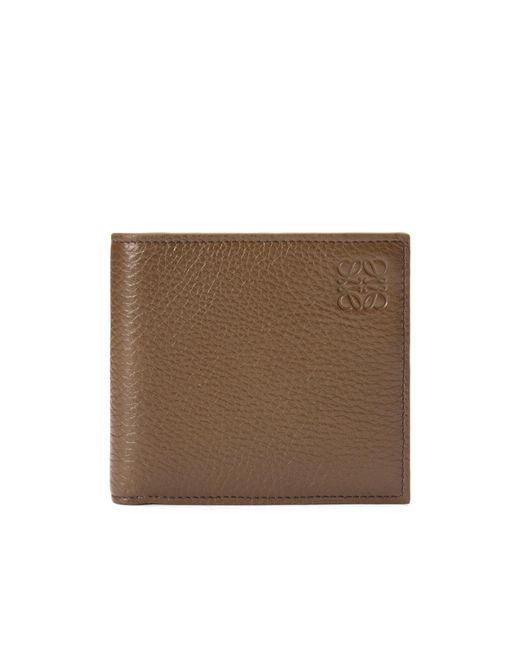 Loewe Brown Bifold Coin Wallet for men