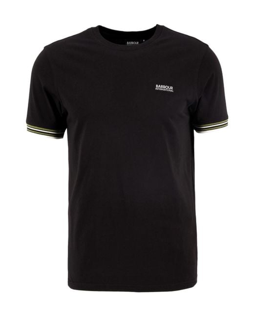 Barbour Black Logo Short-Sleeved T-Shirt for men
